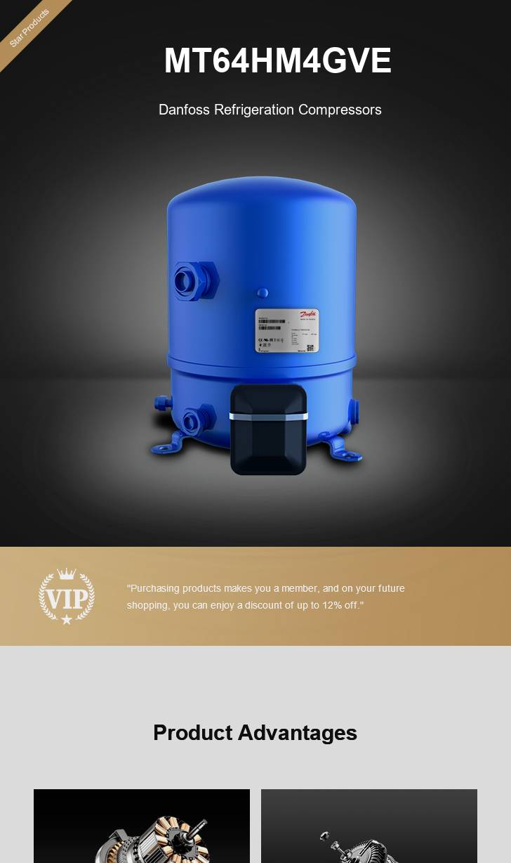 Danfoss Compressor MT64HM4GVE, technical parameters pdf, structure diagram